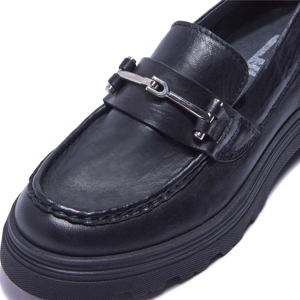 Carl Scarpa Alsenso Black Leather Loafers